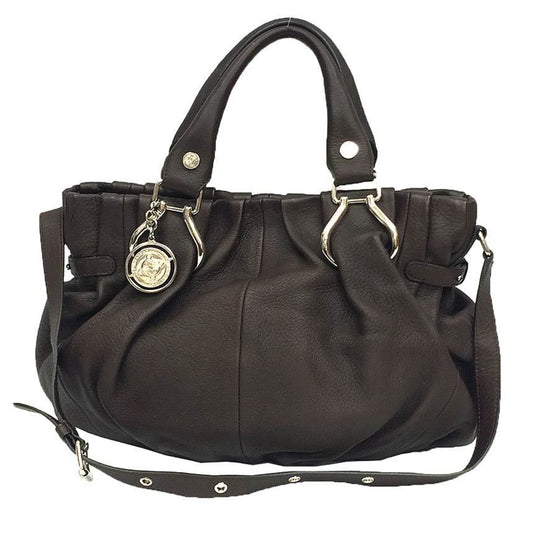 Céline, Brown, Leather, shoulder