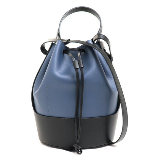 Loewe Balloon, Navy, Leather, shoulder