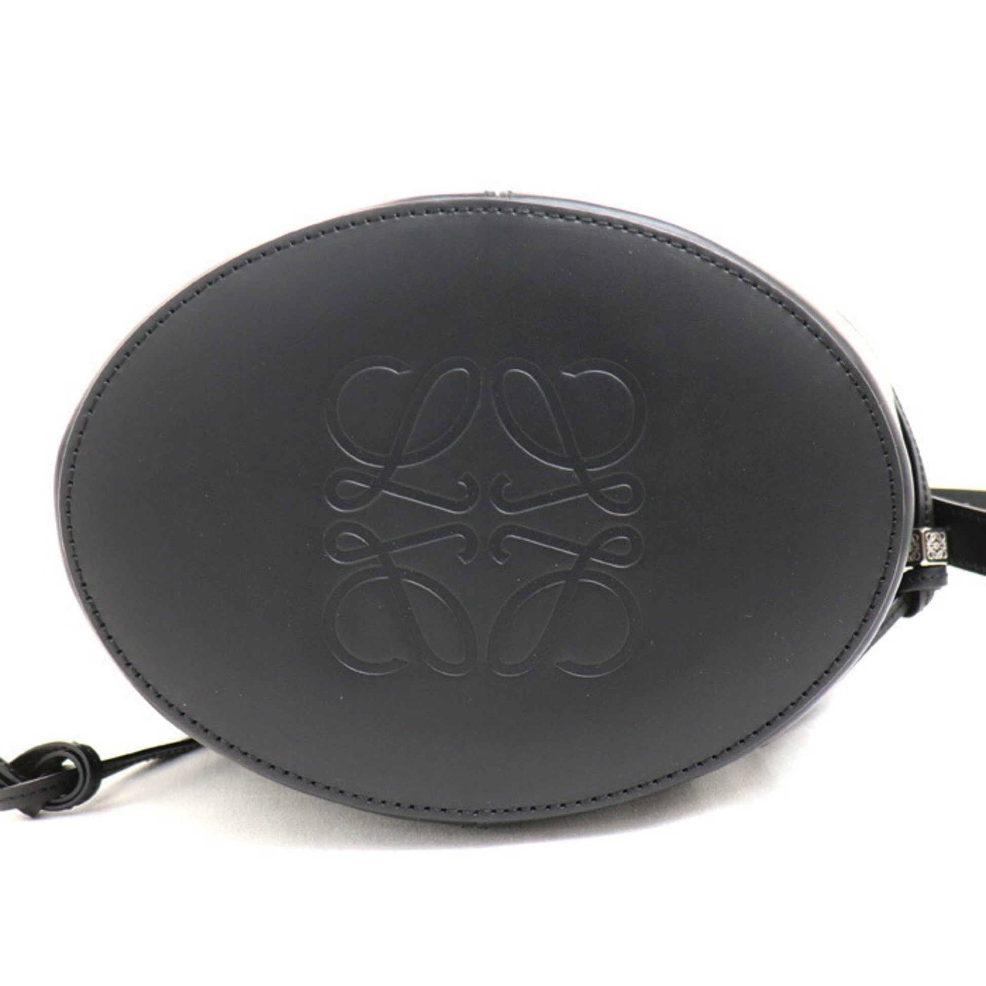 Loewe Balloon, Navy, Leather, shoulder