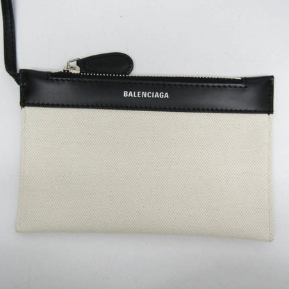 Balenciaga Navy, Beige, Canvas, handbag
