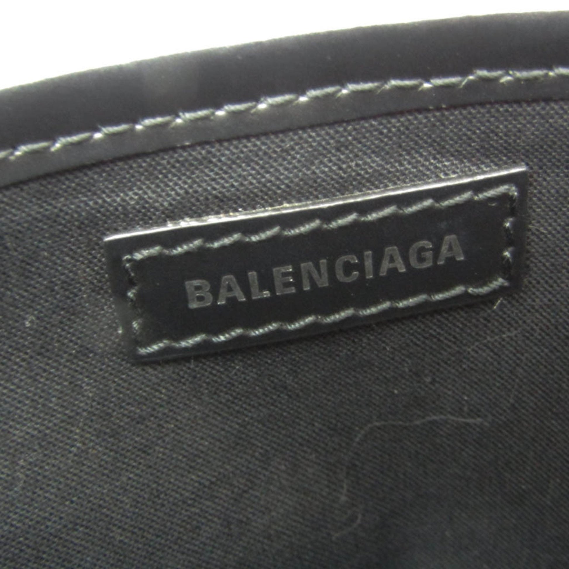 Balenciaga Navy, Beige, Canvas, handbag
