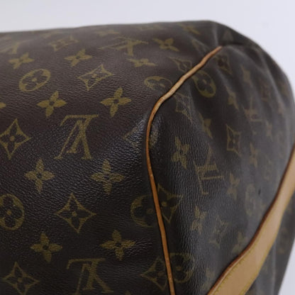 Louis Vuitton Keepall Bandouliere 55, Brown, Canvas, travel