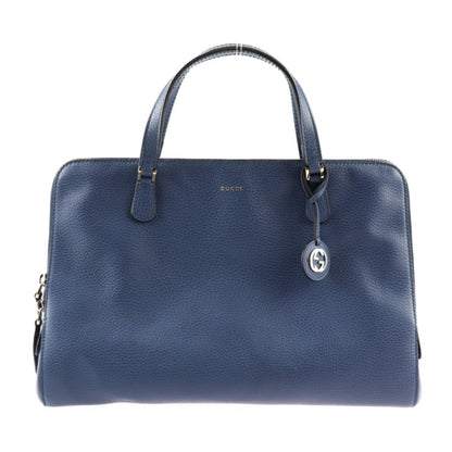 Gucci Interlocking G, Blue, Leather, handbag