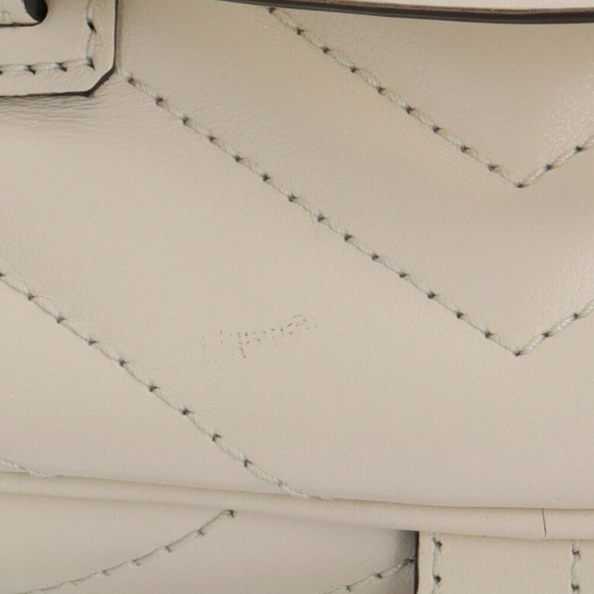 Gucci Vanity, White, Leather, backpack