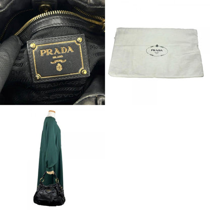 Prada Saffiano, Black, Leather, handbag