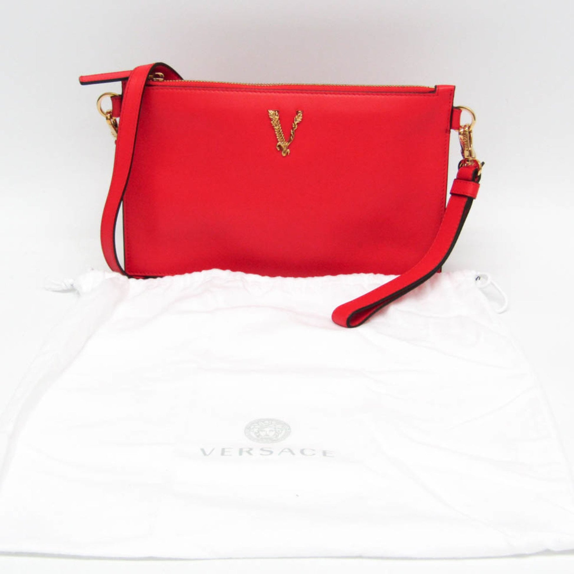Versace Virtus, Red, Leather, shoulder