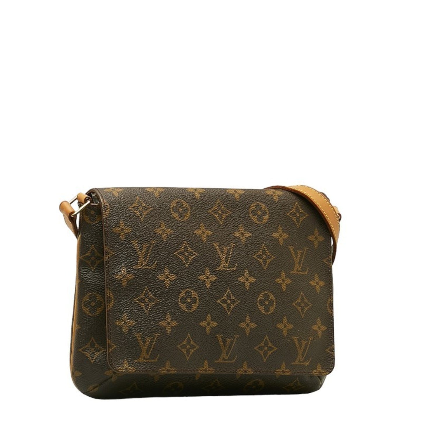 Louis Vuitton Musette Tango, Brown, Canvas, shoulder