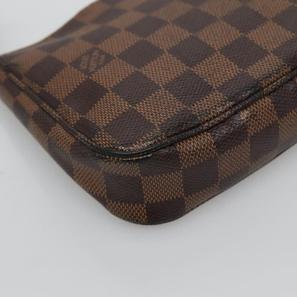 Louis Vuitton Pochette Accessoire, Brown, Canvas, clutch