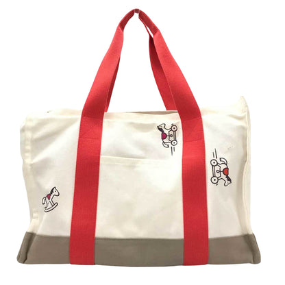 Hermès Adada, Beige, Canvas, tote