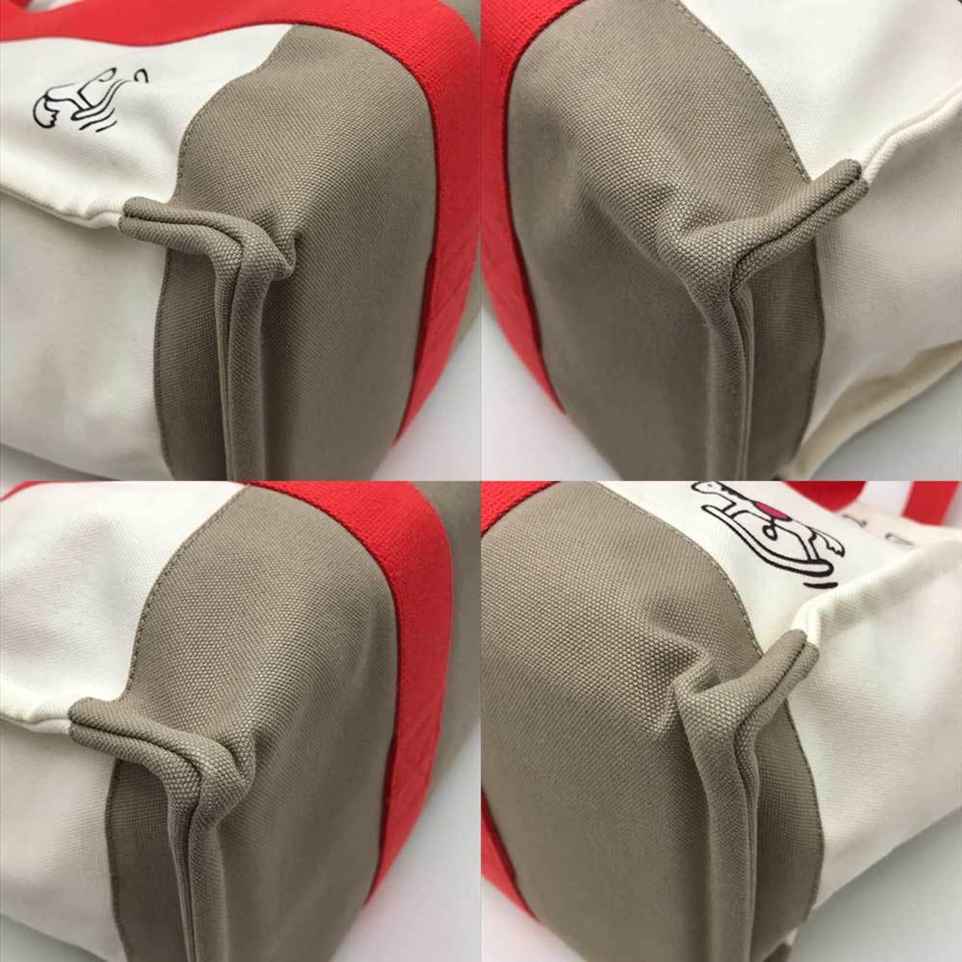 Hermès Adada, Beige, Canvas, tote