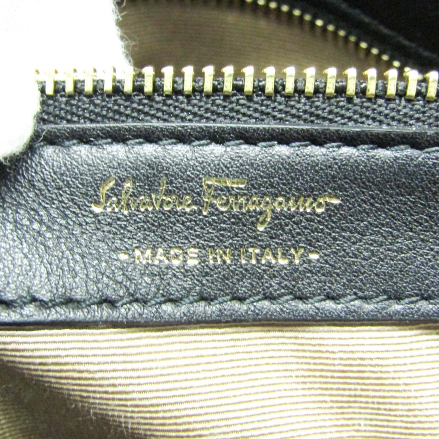 Salvatore Ferragamo Gancini, Beige, Canvas, handbag