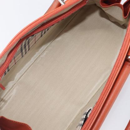 Burberry Handbag Leather, Orange, Leather, Handbag