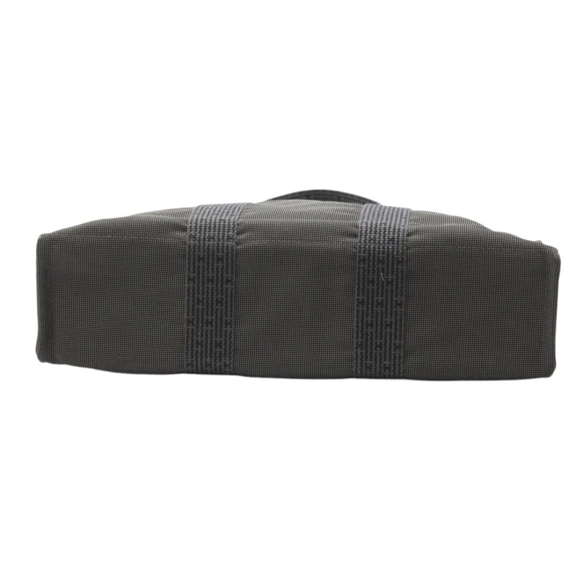 Hermès Herline, Grey, Canvas, tote