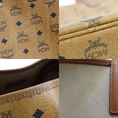 MCM Visetos, Brown, Leather, tote