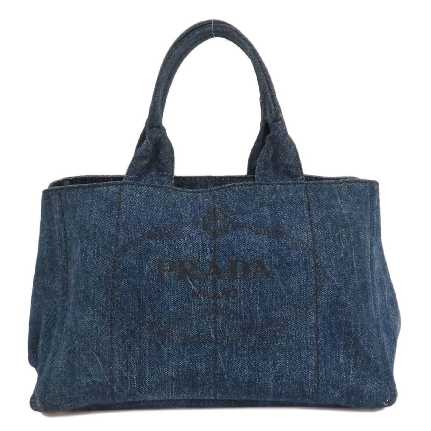 Prada Canapa, Blue, Denim - Jeans, tote