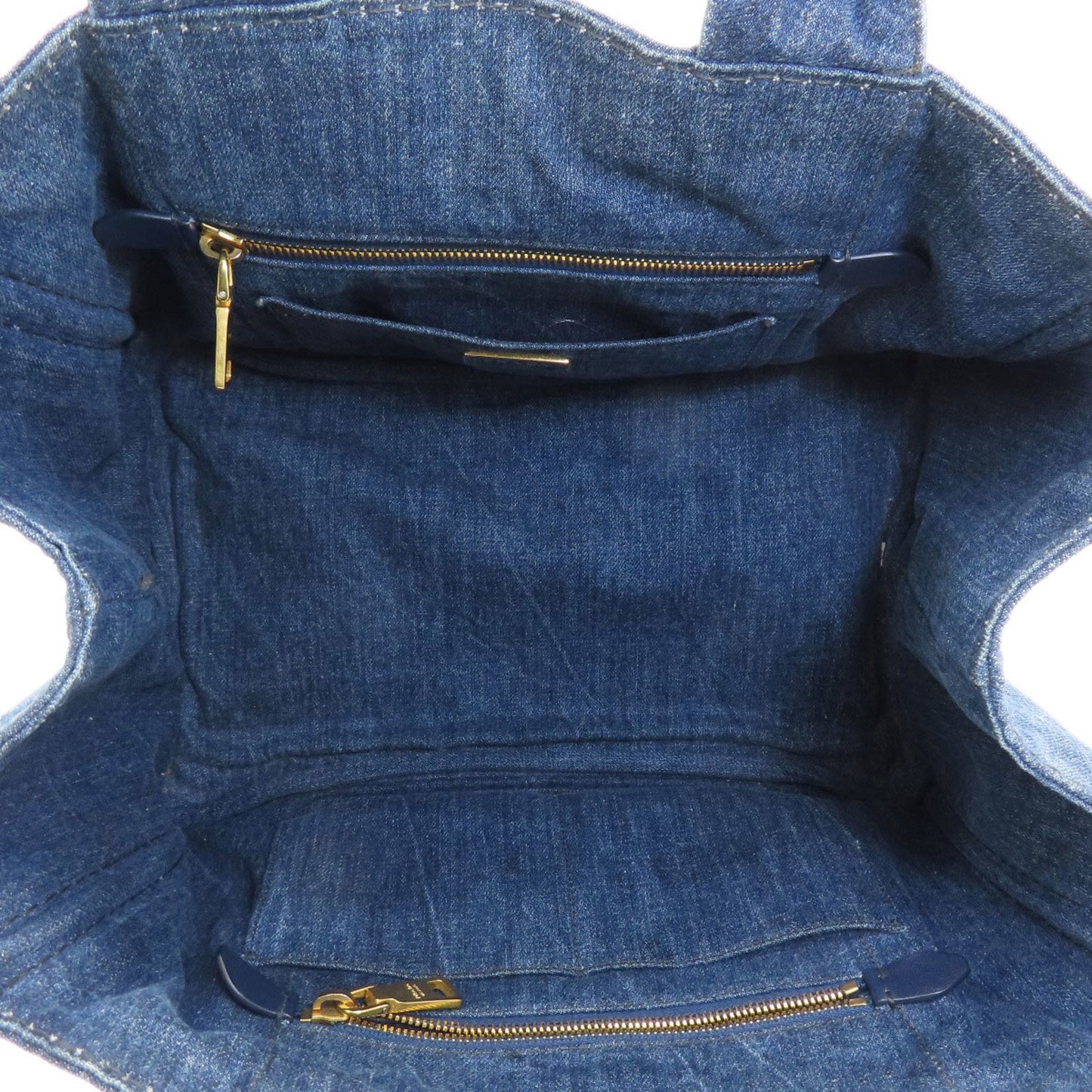 Prada Canapa, Blue, Denim - Jeans, tote