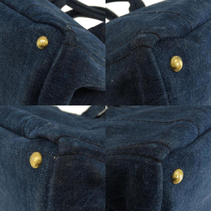 Prada Canapa, Blue, Denim - Jeans, tote