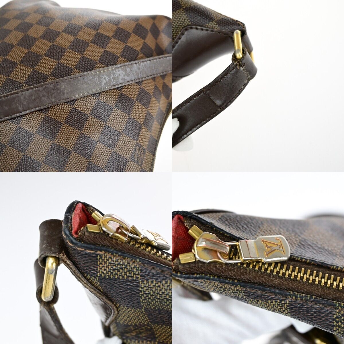 Louis Vuitton Bloomsbury Handbag Damier, BROWN, CANVAS, Shoulder bag