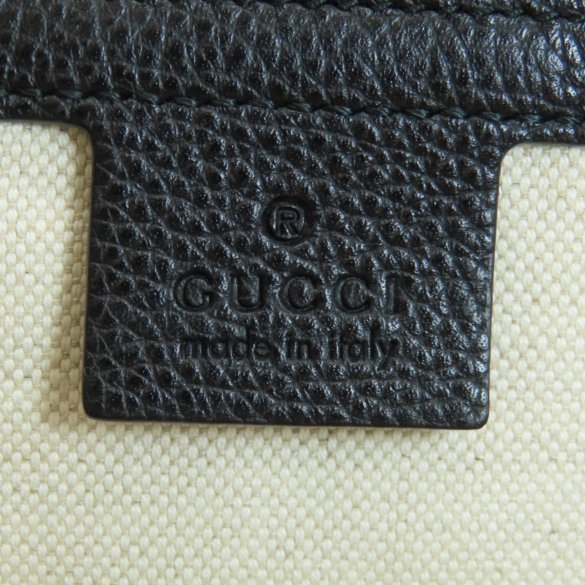 Gucci Ophidia, Black, Leather, backpack