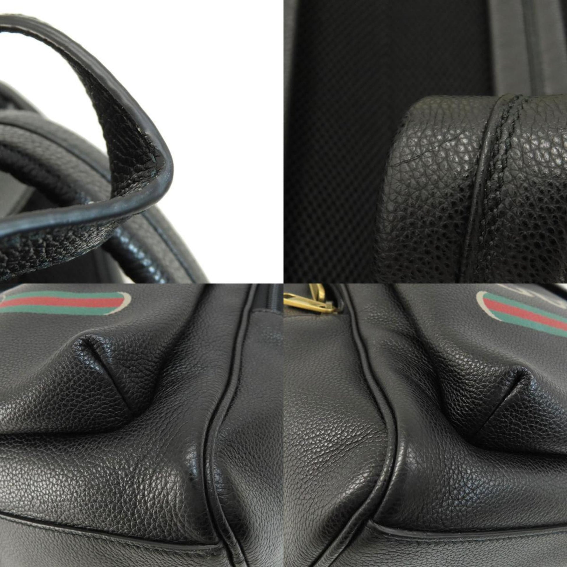 Gucci Ophidia, Black, Leather, backpack