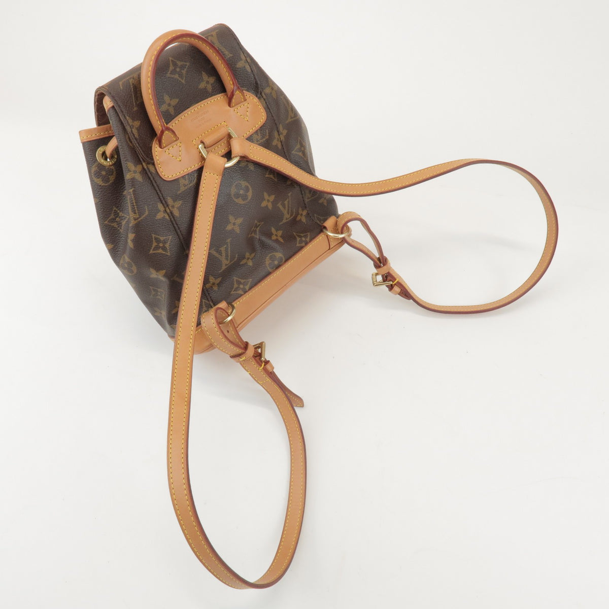 Louis Vuitton Vintage Montsouris Monogram Canvas, Brown, Canvas, Backpack
