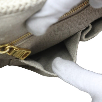 Prada Bauletto, Beige, Canvas, tote