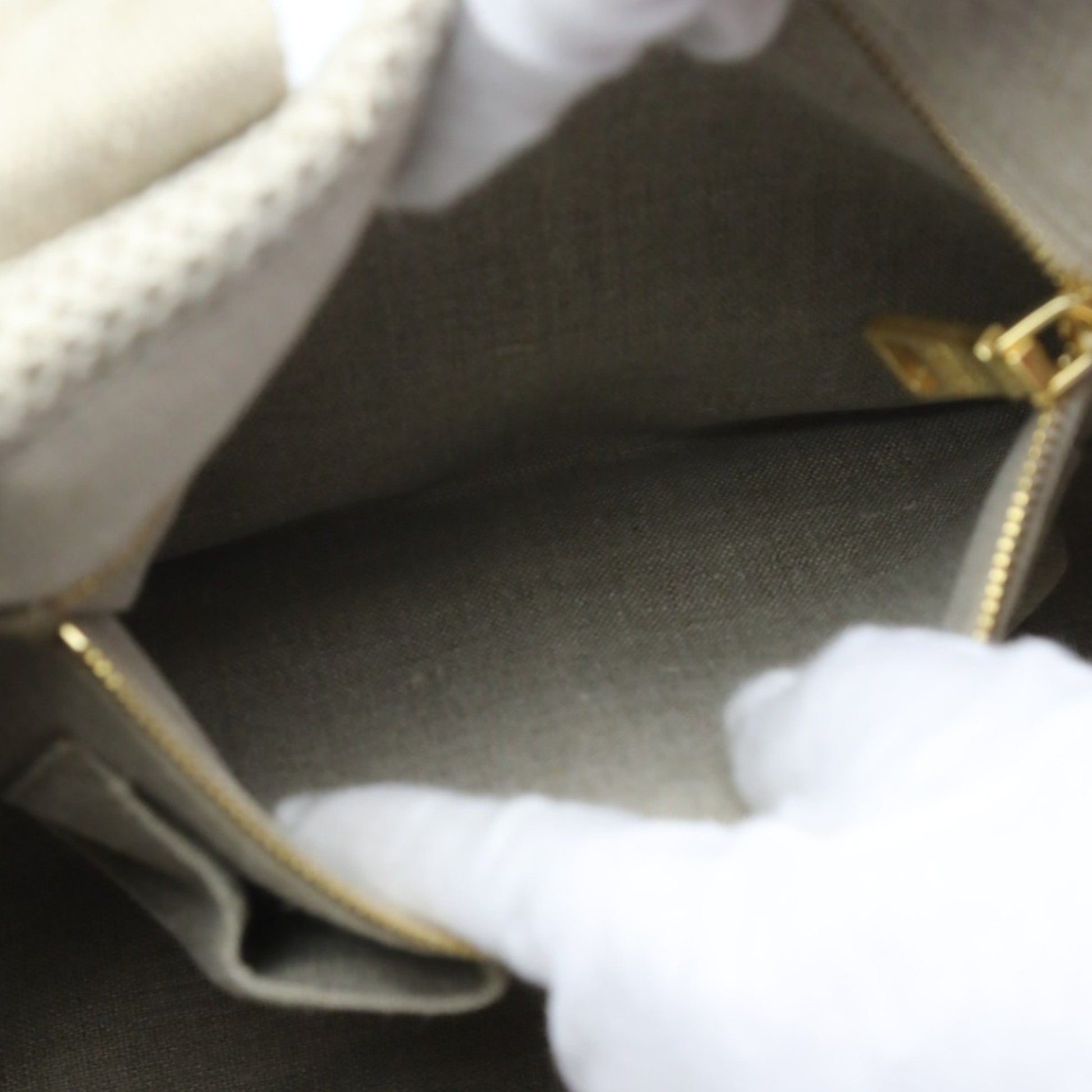 Prada Bauletto, Beige, Canvas, tote