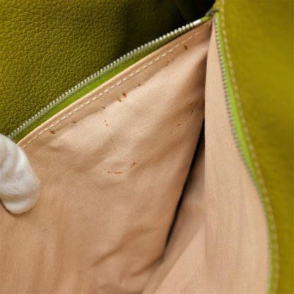 Hermès Victoria, Green, Leather, tote