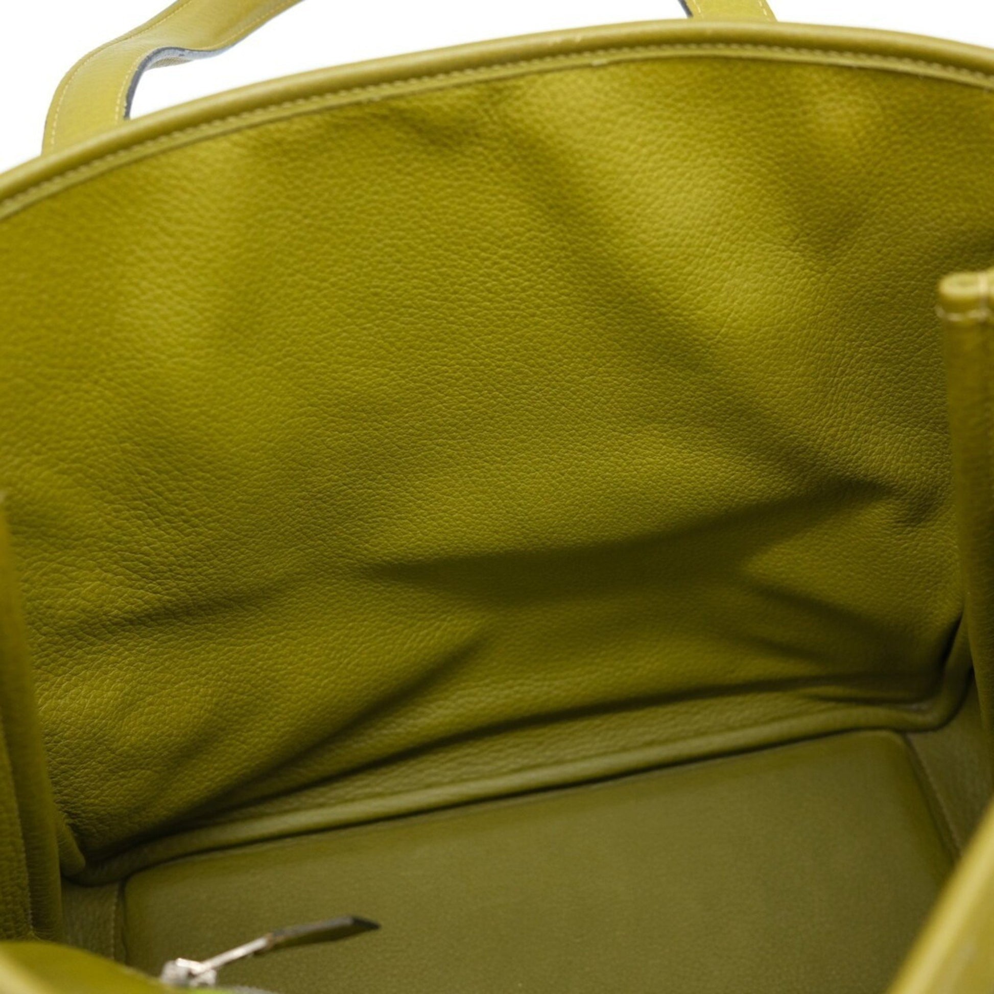 Hermès Victoria, Green, Leather, tote