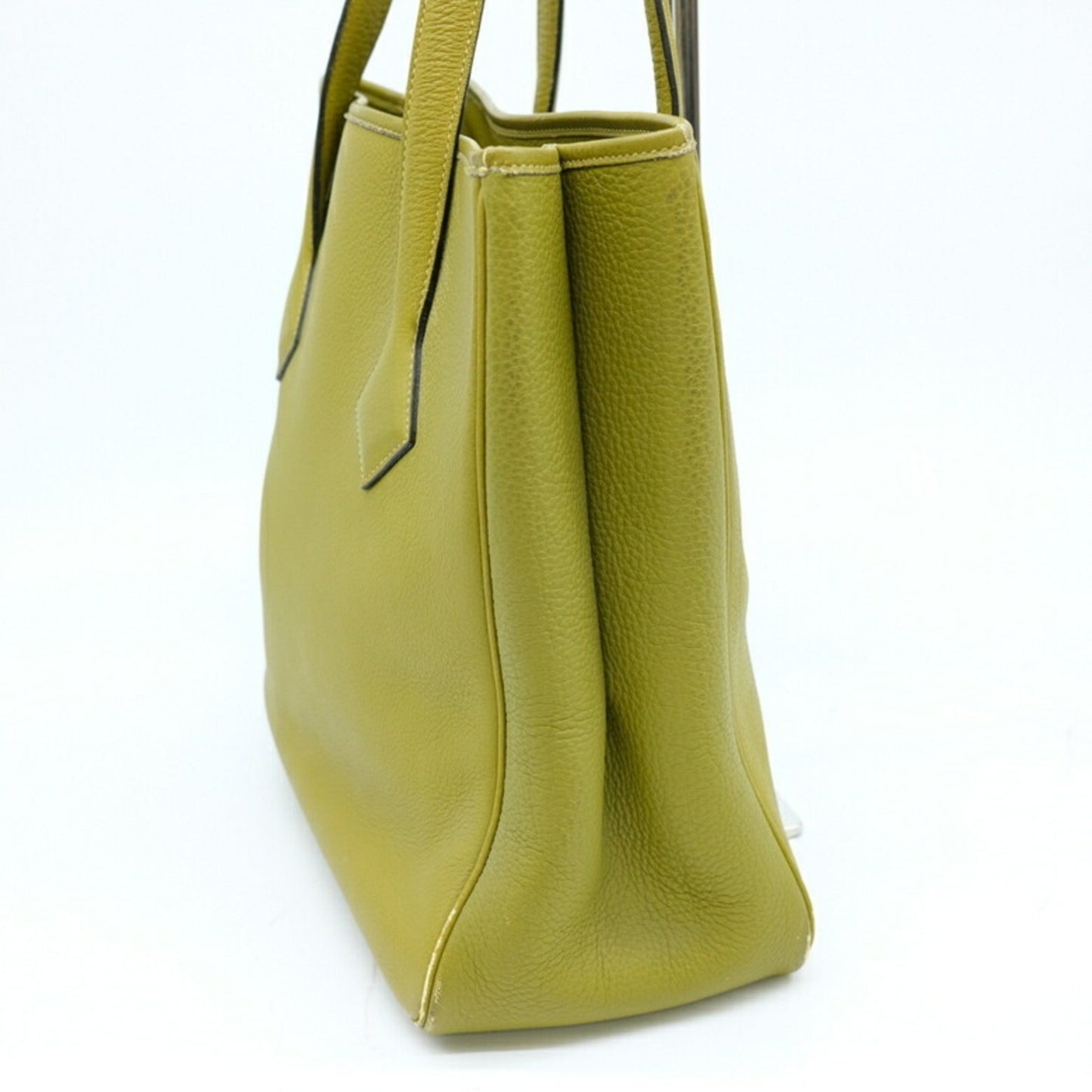 Hermès Victoria, Green, Leather, tote