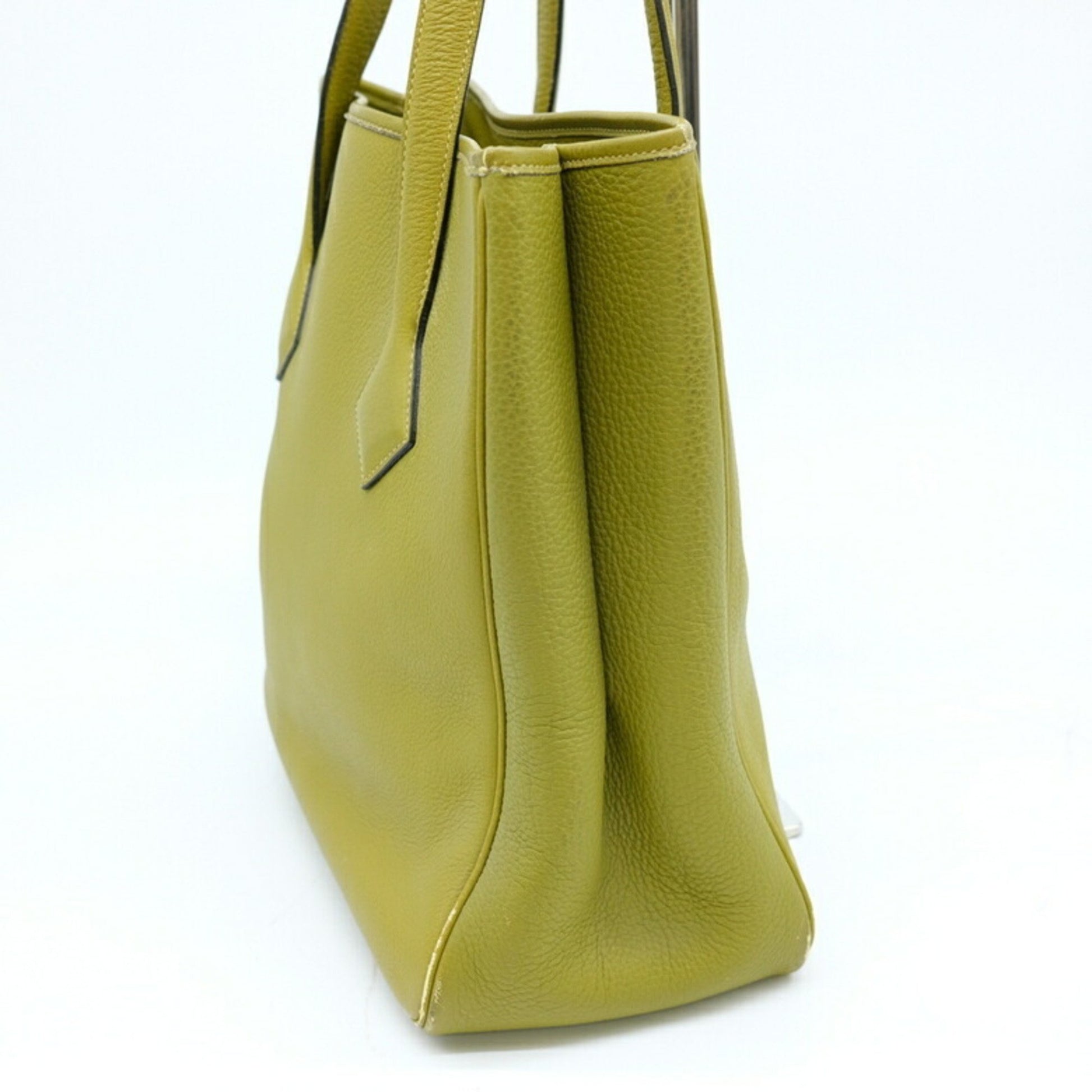 Hermès Victoria, Green, Leather, tote