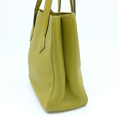 Hermès Victoria, Green, Leather, tote