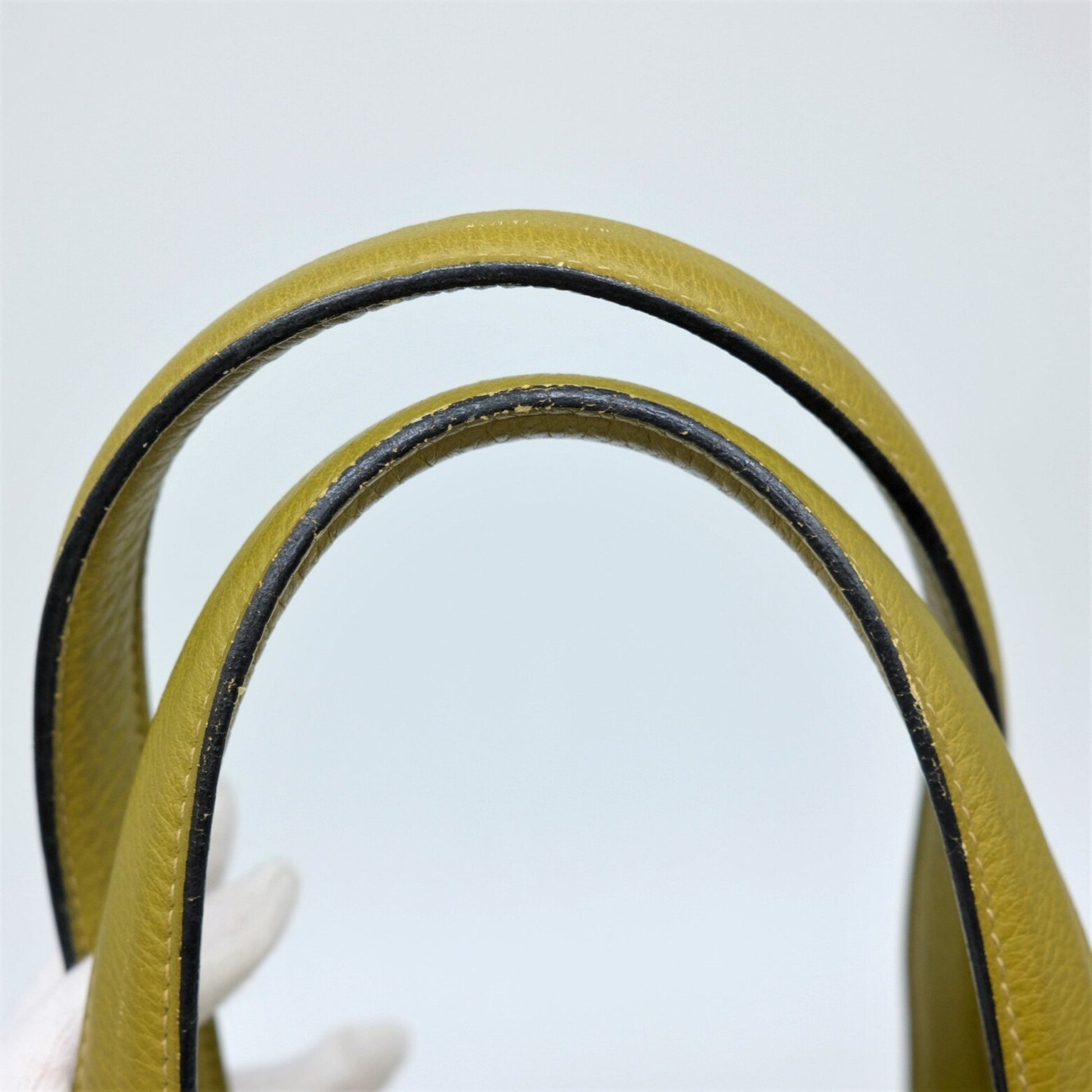 Hermès Victoria, Green, Leather, tote