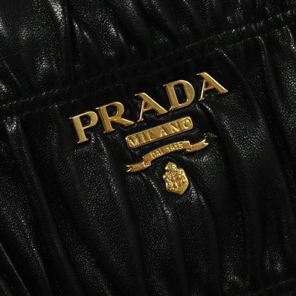 Prada Gaufre, Black, Leather, handbag