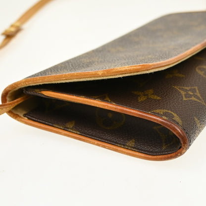 Louis Vuitton Twin Monogram Canvas, Brown, Canvas, Clutch