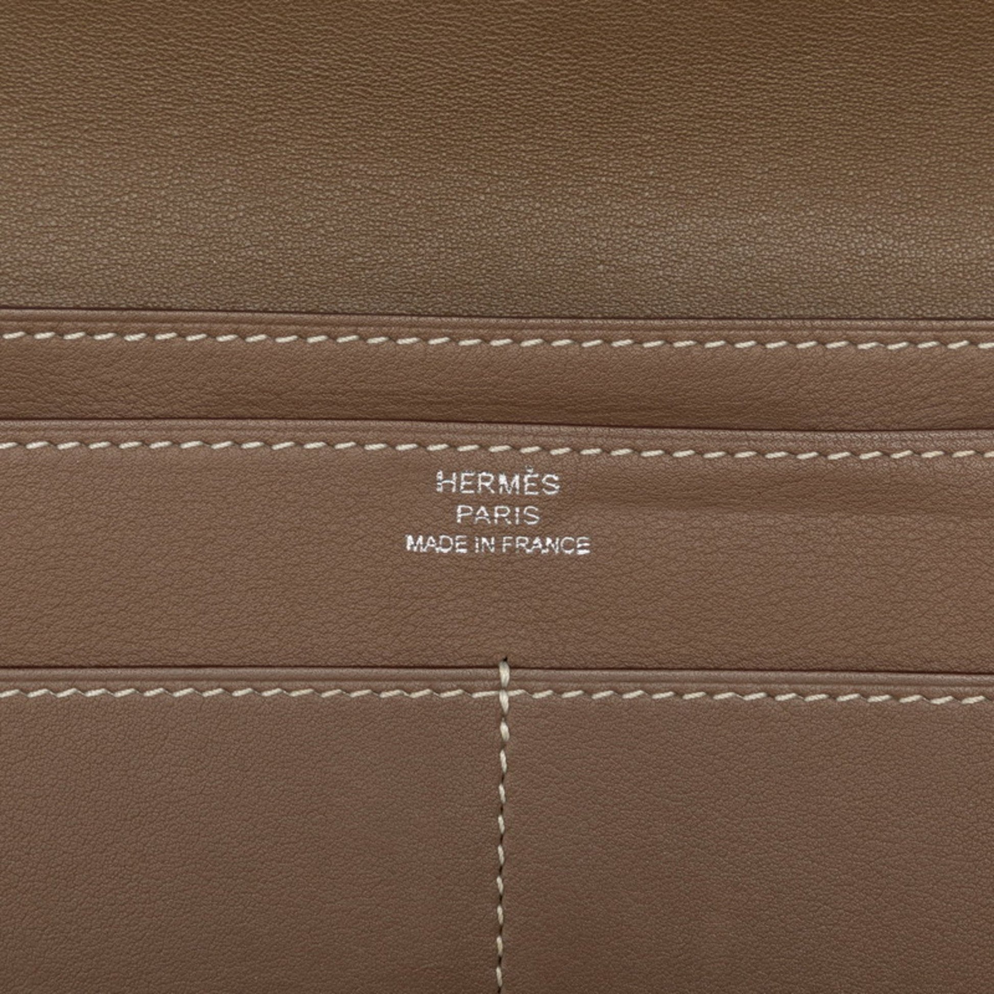 Hermès dOGON gm, Purple, Leather, wallet