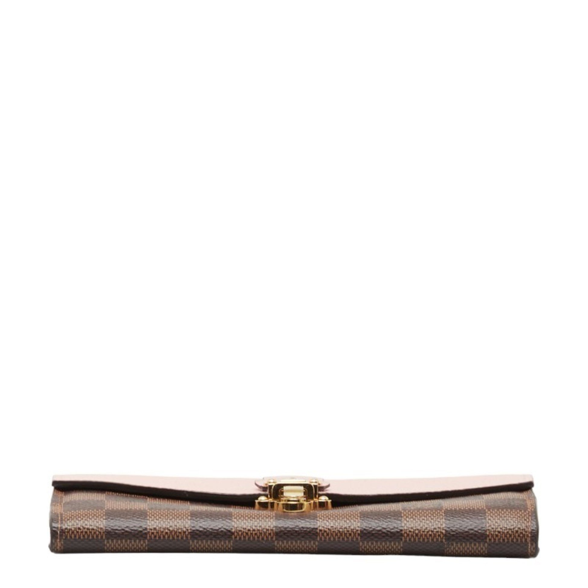 Louis Vuitton Clapton, Brown, Canvas, wallet