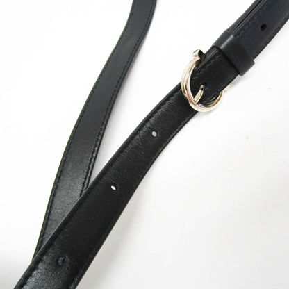 Salvatore Ferragamo Gancini, Black, Leather, shoulder