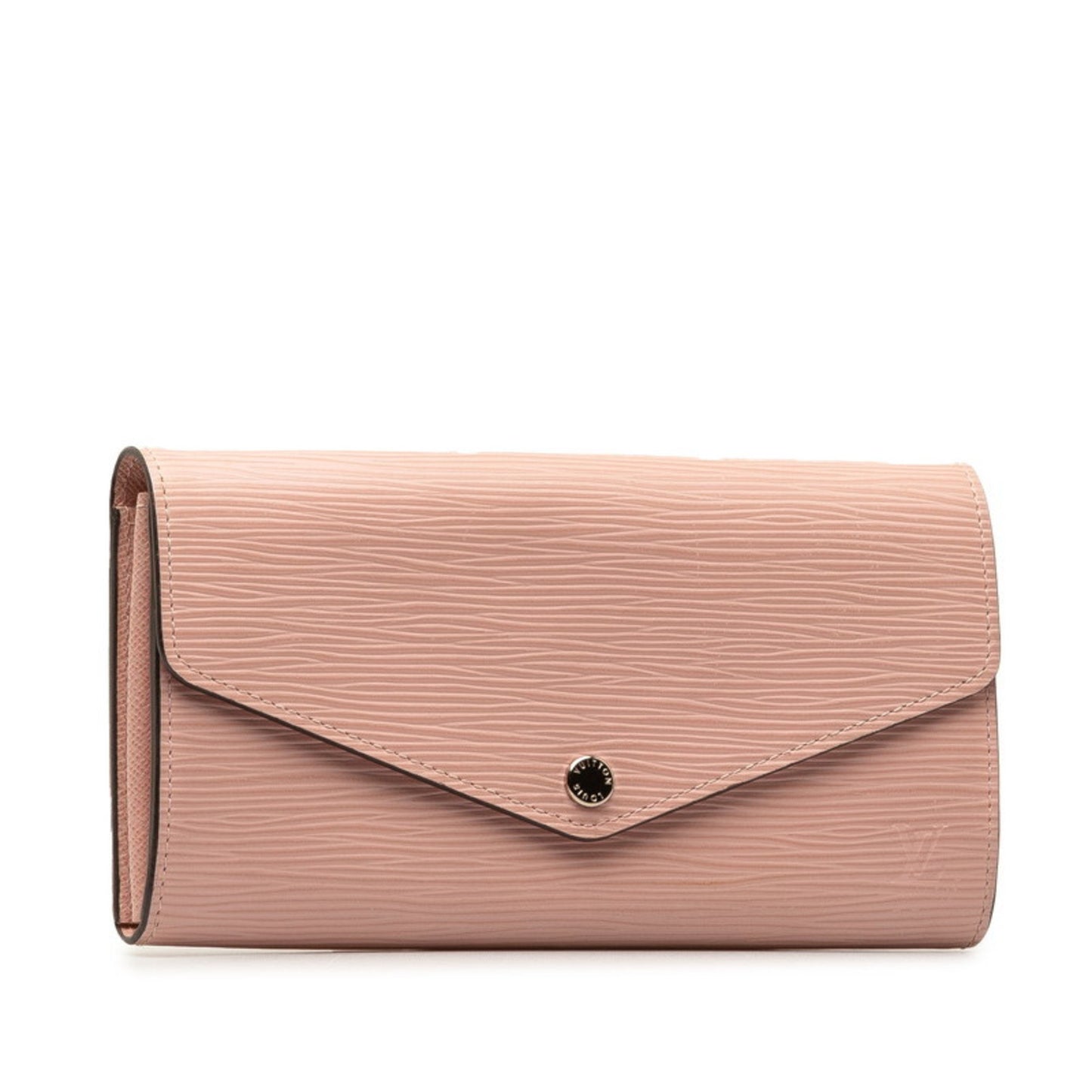 Louis Vuitton Portefeuille Sarah, Pink, Leather, wallet