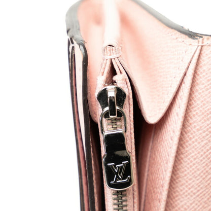 Louis Vuitton Portefeuille Sarah, Pink, Leather, wallet