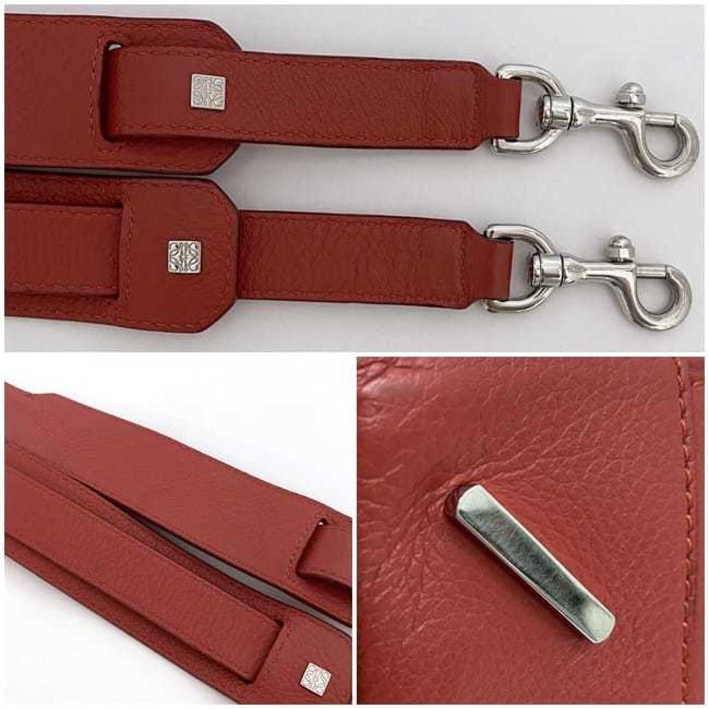Loewe Amazona 75, Red, Leather, handbag