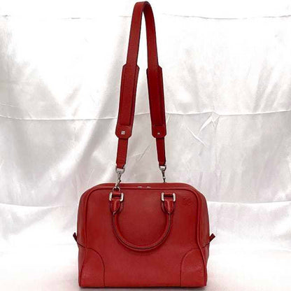 Loewe Amazona 75, Red, Leather, handbag