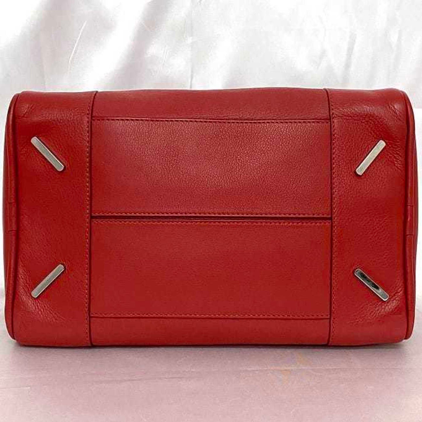 Loewe Amazona 75, Red, Leather, handbag