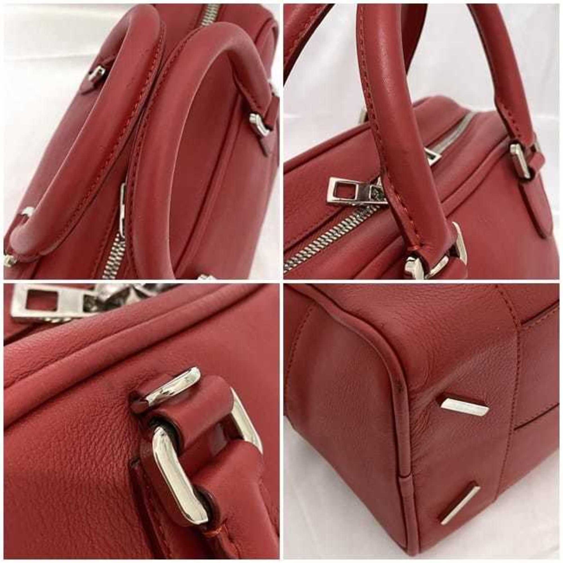 Loewe Amazona 75, Red, Leather, handbag