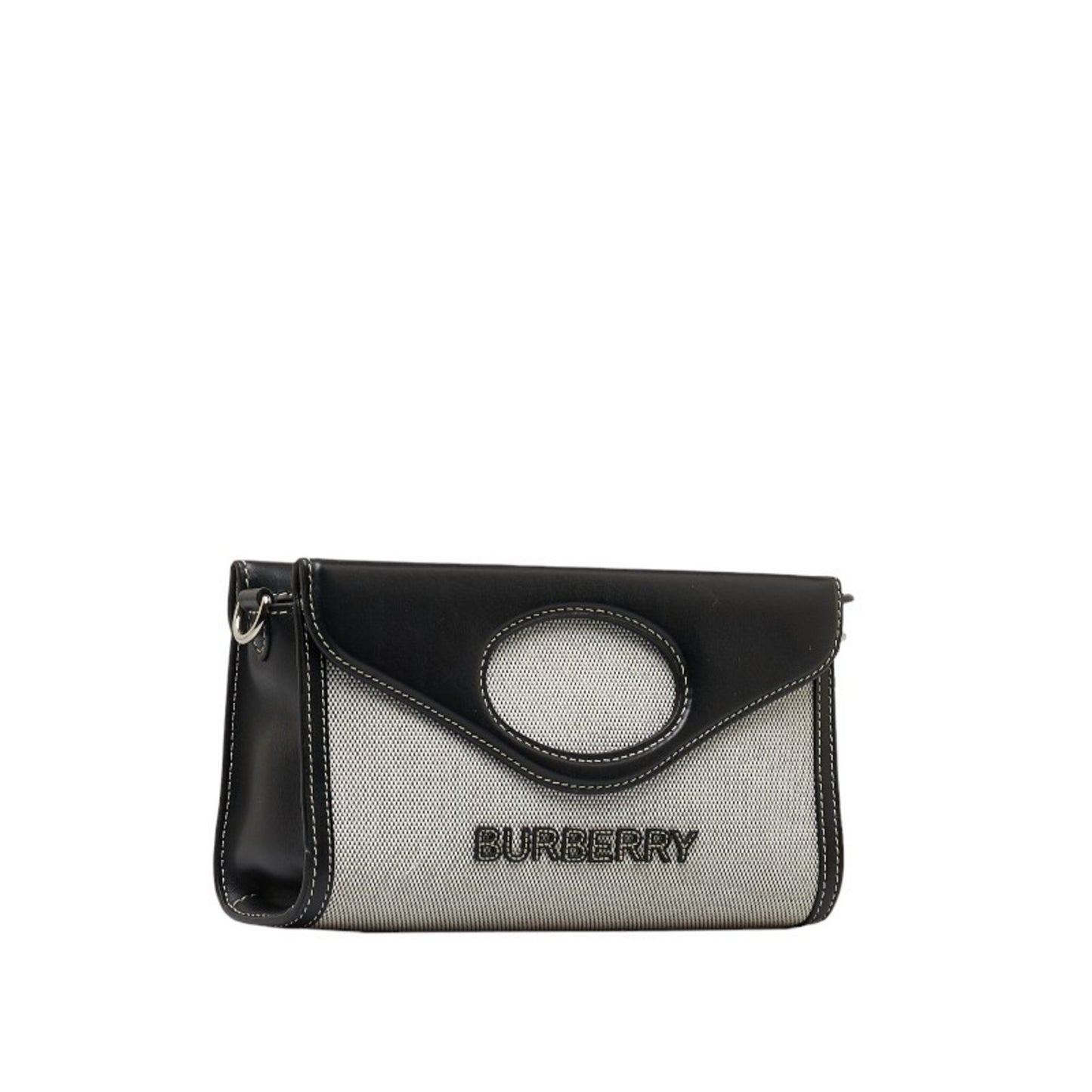 Burberry -, Black, Canvas, shoulder