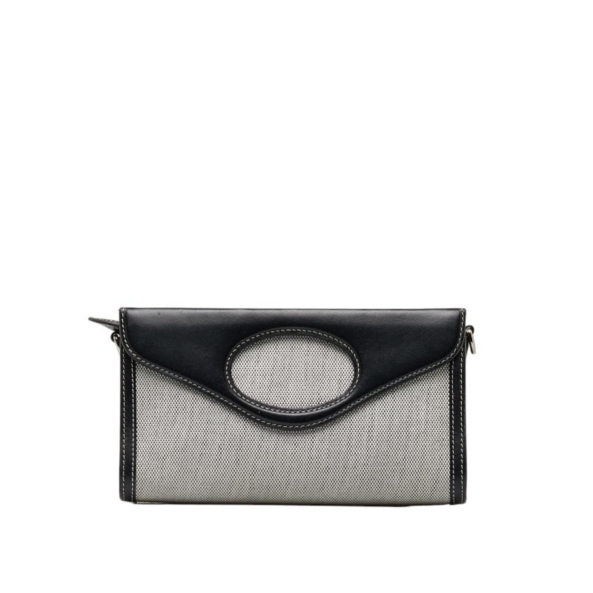 Burberry -, Black, Canvas, shoulder