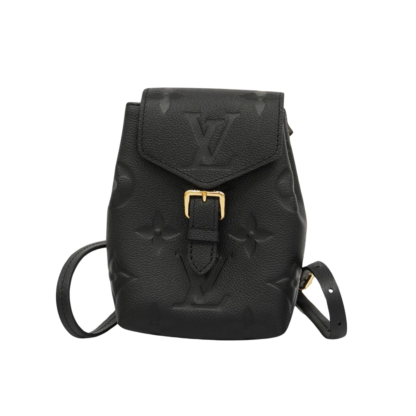 Louis Vuitton Tiny Backpack Monogram Empreinte Giant, BLACK, LEATHER, Backpack