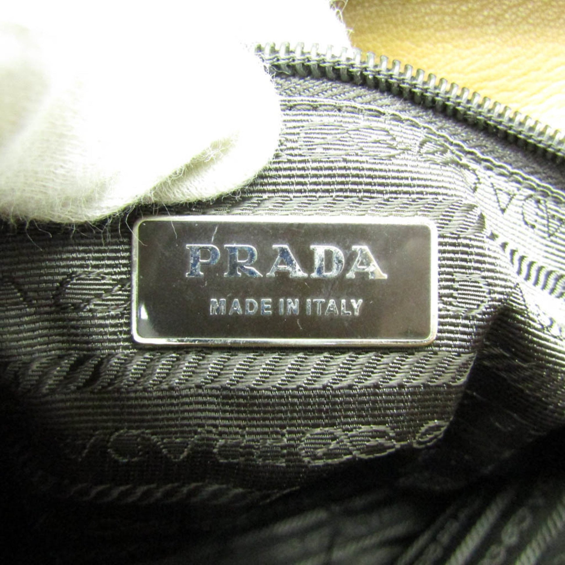 Prada Saffiano, Brown, Leather, shoulder