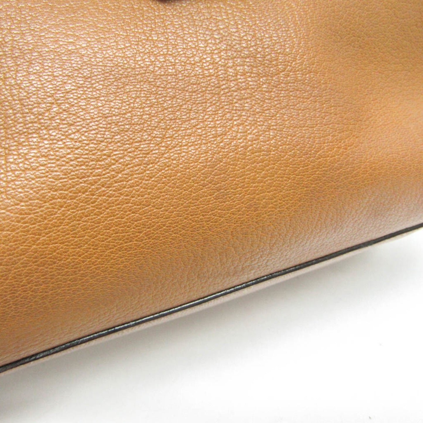 Prada Saffiano, Brown, Leather, shoulder
