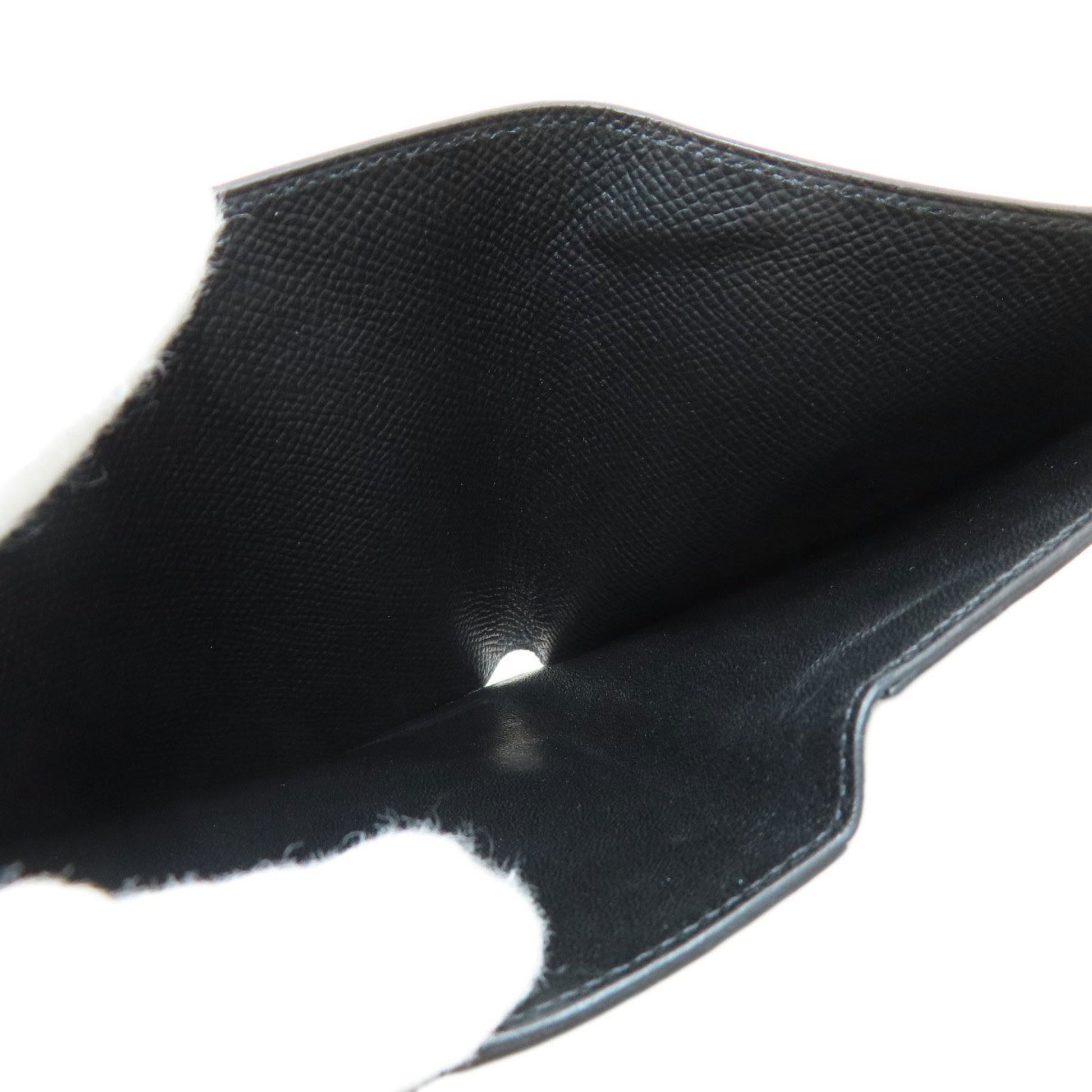 Hermès Clic 12, Black, Leather, wallet